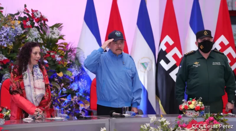 daniel ortega, oficiales, ejercito de nicaragua,