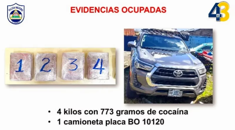 bluefields, cocaina, droga, policia nacional, nicaragua,