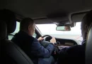 presidente, rusia, Vladimir Putin, mandatario, inspecciona, cruzó, puente, Crimea, reapertura, vehículo, conduciendo,