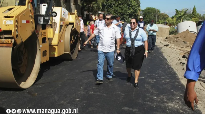 barrios socrates sandino, mejoramiento vial, obras, managua, alcaldia de managua, avances,