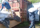 ejército de nicaragua, descargue de alimentos, costa caribe sur, merienda escolar, mined