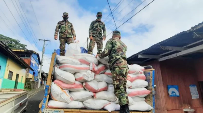 ejército de Nicaragua, nicaragua, paquetes alimenticios,