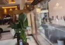 shanghai, china, video, huesped, eufórico, molesto, robo
