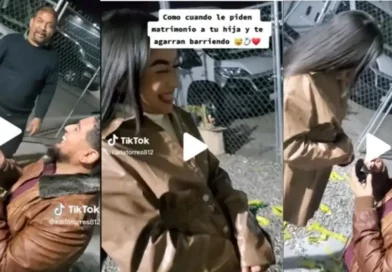 propuesta, matrimonio, pareja, padre, suegro, interrumpe, viral, TikTok, pedida, mano, original, graciosa, única, divertida,
