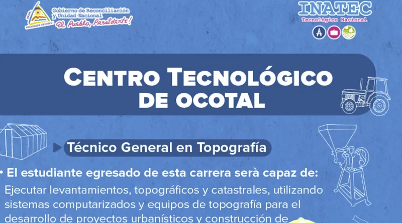 carreras tecnicas, inatec, tecnologico nacional, ocotal,