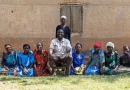 padre, hijos, uganda, cien, familia