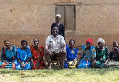 padre, hijos, uganda, cien, familia