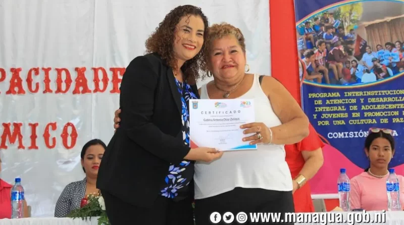 alcaldia de managua, reyna tueda, escuelas de oficio,