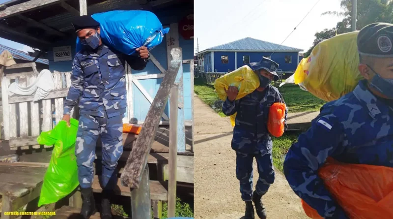 paquetes escolares, ejercito de nicaragua, fuerza naval, nicaragua, mined,