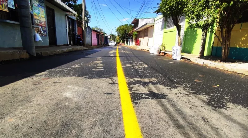 barrio, tierra prometida,managua, calle, asfalto, alcaldia