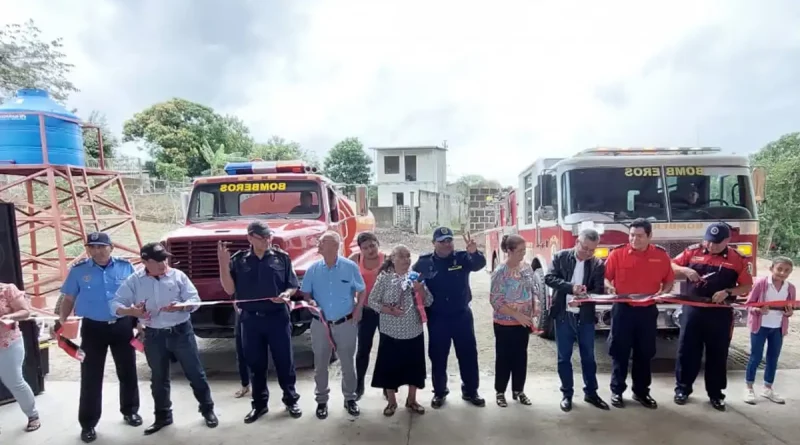 estación, bomberos, San, Francisco, Cuapa, Chontales, inaguran, nueva, servicio,