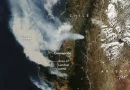 incendios, imágenes, impresionantes, desde, espacio, forestales, Chile, Impacto, NASA, captó, recientes,