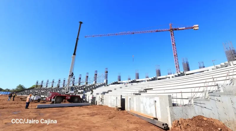 estadio, béisbol, León, nuevo, arquitectura, moderna, estándares, internacionales, normas, obra, recorrido, construcción, deporte,