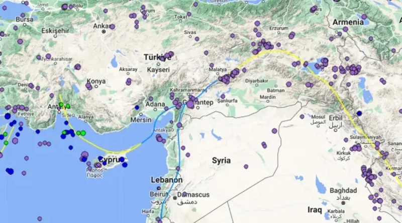 mapa, terremoto, siria, turquía, terremoto, ayudas, ondas, mapas
