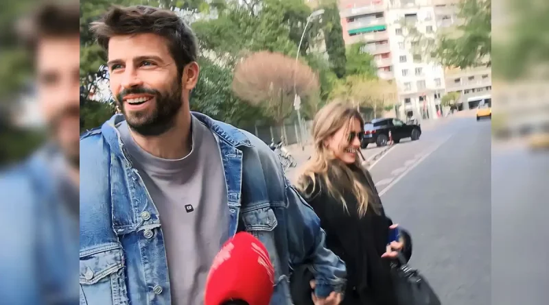 Piqué, Gerard, Clara, pareja, responden, primeras, declaraciones, risa, entre, mano, abordados, prensa, tomados, dan, sonrisa, vacilón,