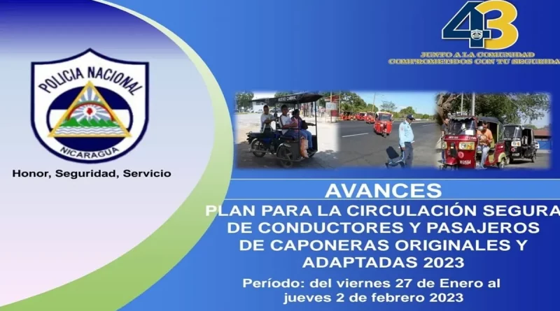 policia nacional, nicaragua, Managua, plan seguro,