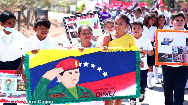 chavez, conmemoración, diez años, conmemoracion, paso a la inmortalidad, venezuela, nicaragua, mcaminata, niños