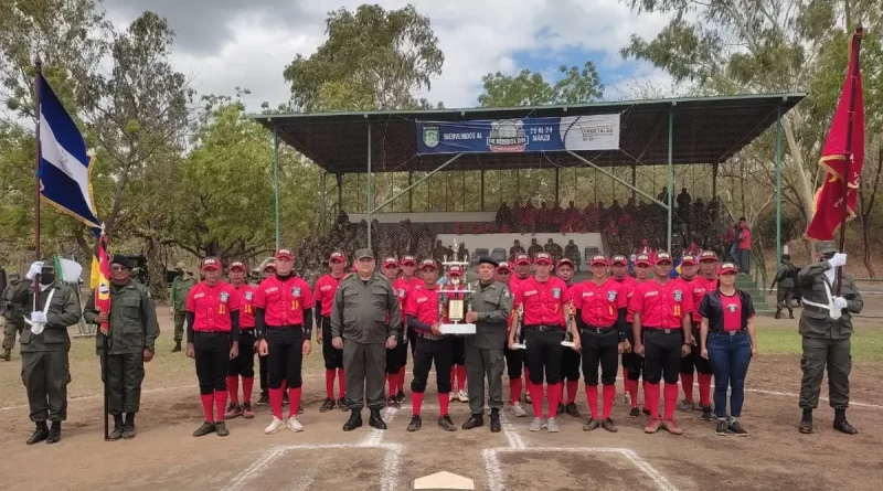 ejercito de nicaragua, beisbol, managua, nicaragua, ceremonia,clausura, campeonato