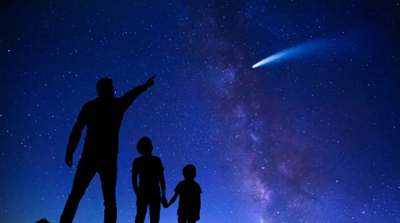 cometa, descubren, puede, brillar, estrellas, más, científicos, acerque, Tierra, brillar, cielo, nocturno, sistema, solar,