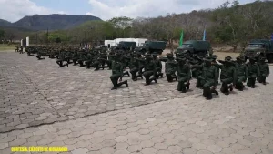 ejercito de nicaragua, nicaragua, graduacion de cadetes, curso básico de infantería
