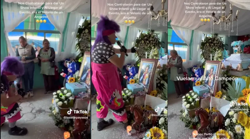 payaso, viral, hace, show, infantil, velorio, angelito, niño, menor, presentación, complicada, contratado, dar, ser, TikTok, fiesta, redes, sociales, sentimiento, familia, convertir, lagrimas, sonrisas,