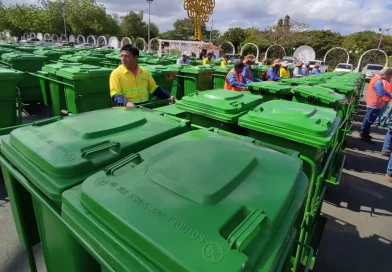 alcaldia de managua, recoleccion de basura, cantenedores de basura, limpieza de calles, reyna rueda, nicaragua,