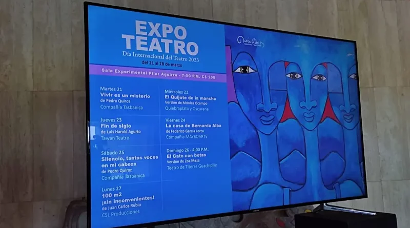 Expo, Teatro, teatatrales, obras, día, internacional, sobre, evento, 2023, Rubén, Darío, Nacional,