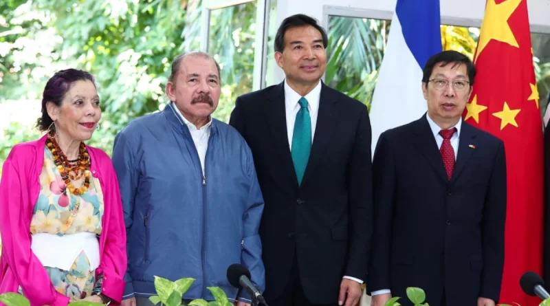 daniel ortega, rosario murillo, agencia china de cooperación, nicaragua, reunión