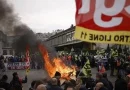 protestas, francia, macron, edad jubilacion, aeropuerto