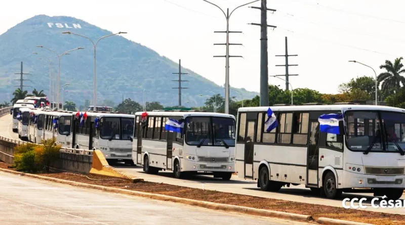 buses, ruso, flota, managua, transito, transporte publico, buses rusos,