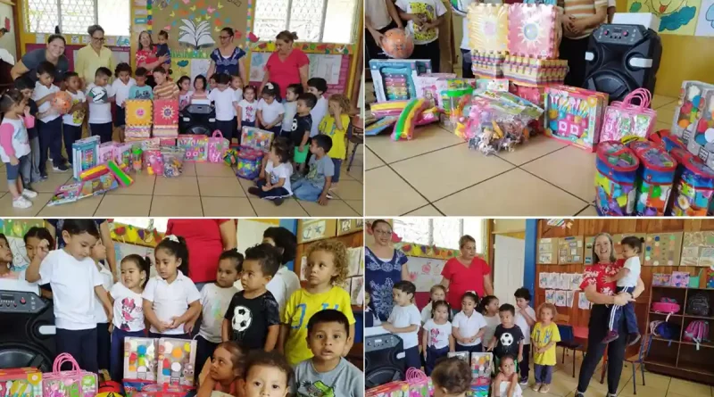 alcaldia de santa teresa, ocotal, nicaragua, cdi, entrega de material didactico,