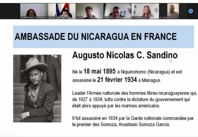 conmemoran, Francia, virtual, celebración, embajada, estudiantes, natalicio, 128, General, Sandino, Nicaragua, realiza, aniversario, marco, conmemoración,