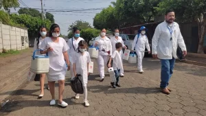 Nicaragua, covid19, brigadas del ministerio de salud, managua, vqacunacion