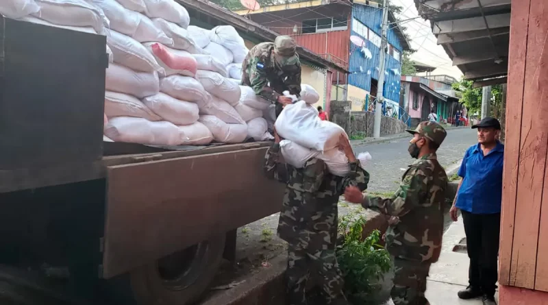 ejército de nicaragua, ministerio de educación, mined, paquetes alimenticios,