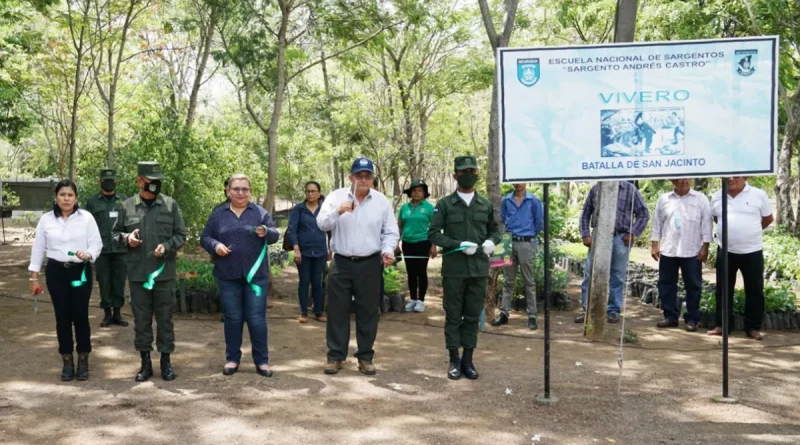 vivero forestal, ensac, viveros, criaderos, nicaragua, ejército de nicaragua, managua, ejército de nicaragua,