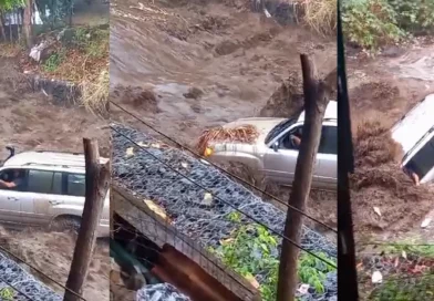 conductor, arrastradom corriente, camioneta, masaya, video, cauce, vive