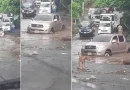 video viral, nindiri, veracruz, nicaragua, cauce, irresponsabilidad al volante, lluvias, inundaciones,