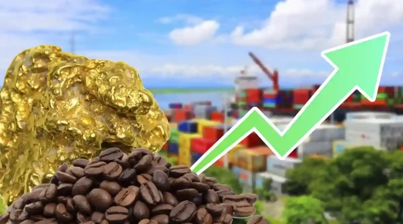 economia de nicaragua, oro, cafe, carne, exportaciones, crecimiento economico,