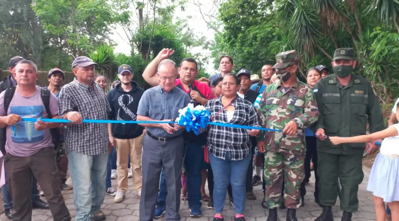 ejército de nicaragua, calle, adoquinado, rosario, carazo, construccion, cuerpo de ingenieros, nicaragua