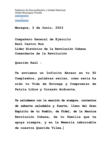 raul castro ruz, daniel ortega, rosario murillo, cumpleaños, 92, cuba, nicaragua