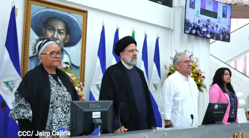 presidente de iran, iran, managua, nicaragua, ebrahim raisi, asamblea de nicaragua, gustavo porras, asamblea nacional,