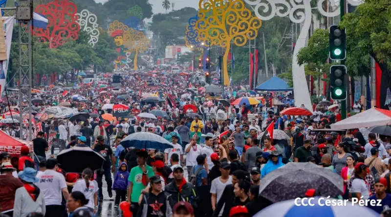 poema, opinión, poder, pueblo, Nicaragua enfrentar, celebración, aniversario, Revolución, Sandinista, 44