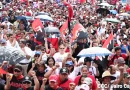 frente sandinista, revolucion sandinista, dia d ela alegria, nicaragua, caminata,