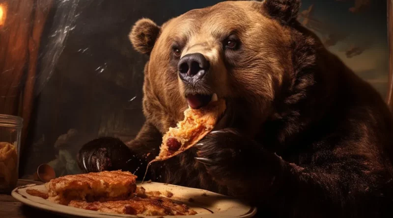 rusia, oso, panaderia, oso, comida