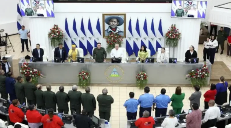 sesión, solemne, acto, aniversario, 44 años, 44 aniversario, fundación, Ejército de Nicaragua, a Asamblea Nacional, realiza,