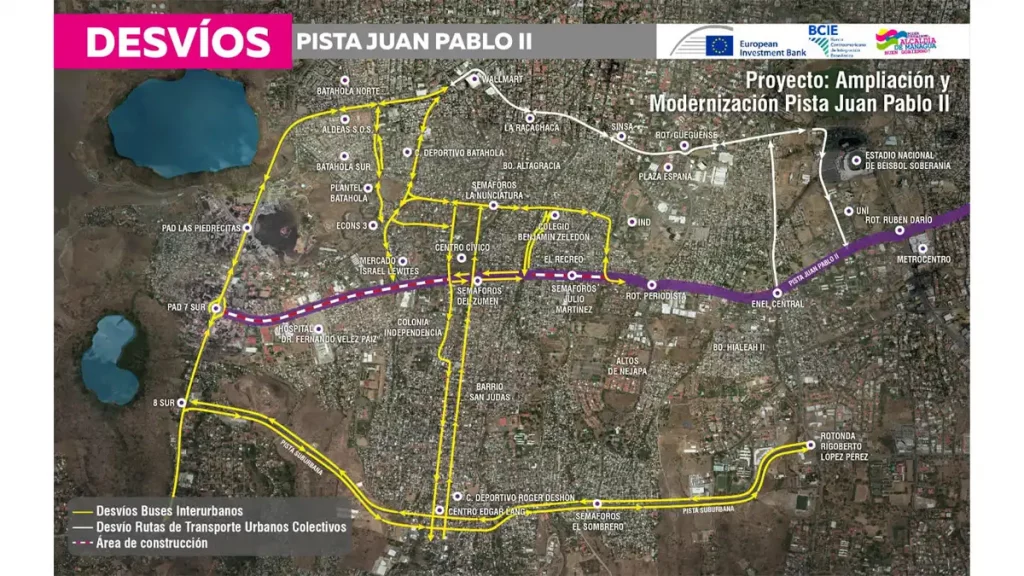 carretera, ampliación, Pista Juan Pablo II, Managua, alcaldía de Managua, detalles, presentan, mega proyecto, ruta, desvíos, zona, 