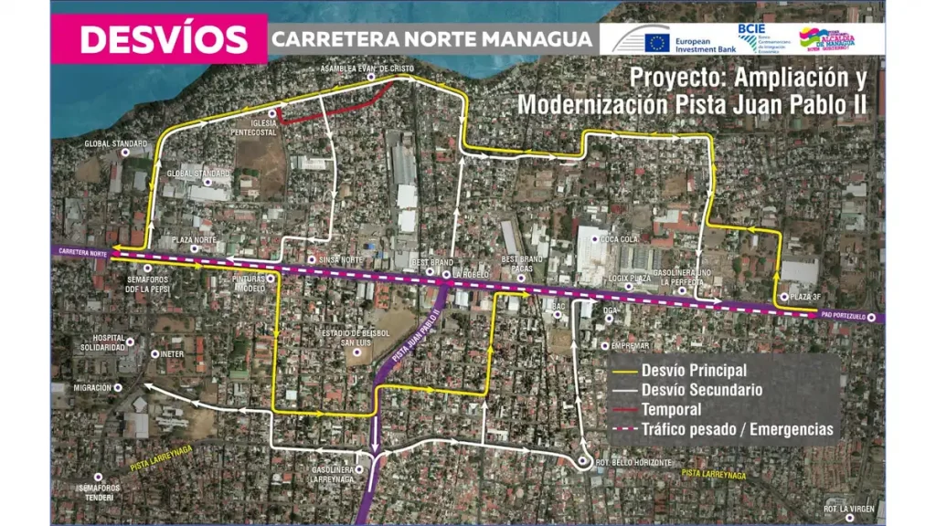 carretera, ampliación, Pista Juan Pablo II, Managua, alcaldía de Managua, detalles, presentan, mega proyecto, ruta, desvíos, zona, 