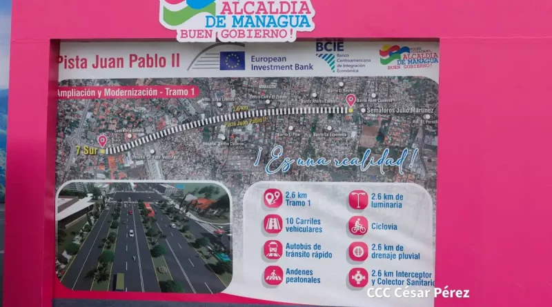 carretera, ampliación, Pista Juan Pablo II, Managua, alcaldía de Managua, detalles, presentan, mega proyecto,
