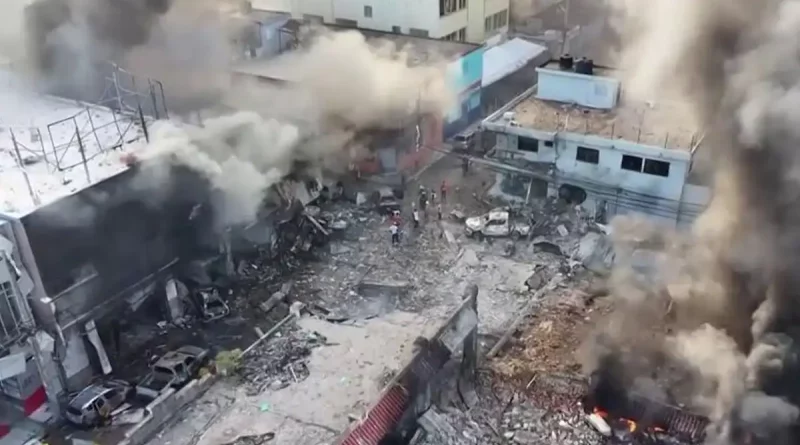 explosión, República Dominicana, San Cristóbal, ciudad, deja, ascienden, muertos, labores, rescate, trágica, incendio,