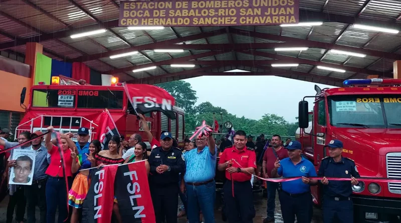 estacion de bomberos, bomberos unidos, boca de sabalos, rio san juan, nicaragua, bomberos